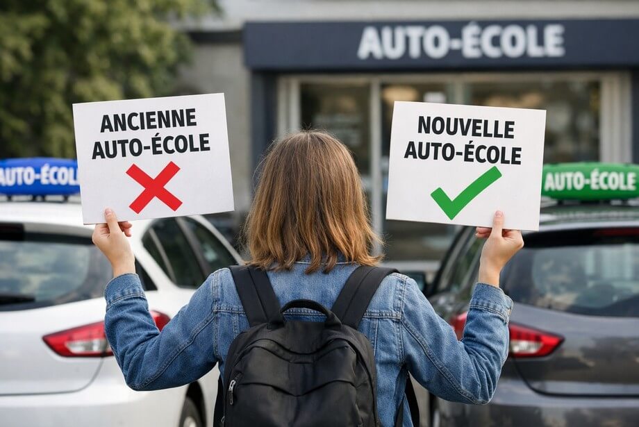 Changement d'auto école